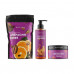 Set for Reclaire body the Threefold hot anti-cellulite complex (a srub of Coffee orange, 250 g + wrapping Grapefruit Chile, 200 ml + oil Almonds orange, 200 ml)