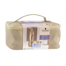 Set for hair of Schwarzkopf Professional BlondMe Cool Blondes (shampoo, 300 ml + a mask, 200 ml + a make-up bag)