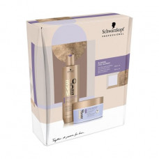 Set for hair in a box of Schwarzkopf Professional BlondMe Cool Blondes (shampoo, 300 ml + a mask, 200 ml)