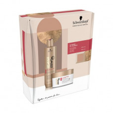Set for hair in a box of Schwarzkopf Professional BlondMe Rich Blondes (shampoo, 300 ml + a mask, 200 ml)