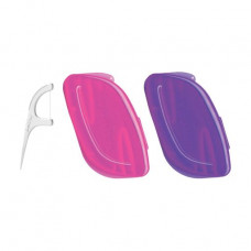 Set of a floss-toothpick DenTek of 2 road cases, pink + violet, 12 pieces