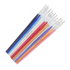 A set of brushes for design of Avenir Cosmetics Nail Art Brush, 12 pieces