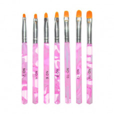 A set of brushes for Canni gel, 7 pieces