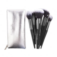 A set of brushes for a make-up of Focallure Brushes Bundle with a make-up bag, 10 pieces