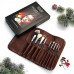 A set of brushes for a make-up of WoBs Dark Chocolates, 9 pieces (WN09C)