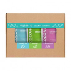Set of coconut body scrubs Joko Blend Coconut Scrub Set (Spring Love, 50 g + Original, 50 g + Lilac Fantasy, 50 g)