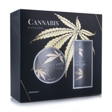 Set cosmetic Cleanness + Cannabis (a srub mask for a body, 80 ml + body cream, 140 ml)