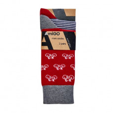 Set of socks of men's AmiGO of 2 bets, size 25