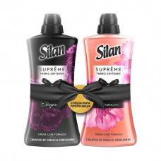 Set of the Silan Supreme fabric softeners (Elegans, 1.2 l + Romanticism, 1.2 l)