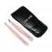 A set of tweezers for eyebrows in Nikk Mole cover Pink, 2 pieces