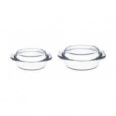 A set of ware Simax, 4 objects (a pan with a cover, 1 l + a pan with a cover, 1.5 l) (305)