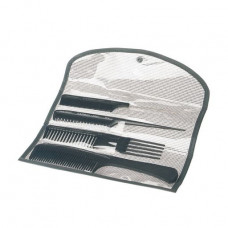 A set of hairbrushes for hair of Olivia Garden Carbon + Ion ST in a cover, 4 pieces