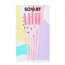 A set of brushes for eyebrows and eyelashes of Sovart, 5 pieces