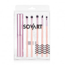 A set of brushes for a make-up of eyes of Sovart, 5 pieces