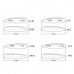 A set of silicone hair curlers for eyelashes of Vivienne, 8 couples