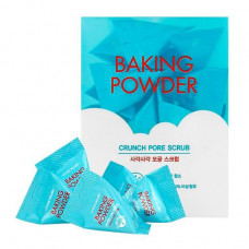 A set of srubs for face cleansing of Etude House Baking Powder Crunch Pore Scrub with baking soda, 24*7 g