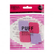 A set of sponges for a make-up of Bless Beauty Puff Make Up Sponge 4 in 1, pass a rhombus, rozovo / violet, 4 pieces