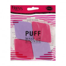 A set of sponges for a make-up of Bless Beauty Puff Make Up Sponge 4 in 1, a rhombus, rozovo / violet, 4 pieces