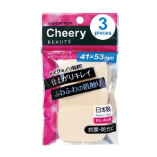 Set of sponges for a make-up of Ishihara Cheery Beaute Make Up Puff of 41*53 mm, 3 pieces
