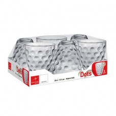 Set of tall glasses Bormioli Rocco Dots, 6*390 ml (327512VD5021990)