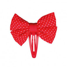 A set of clips for hair of TITANIA, 2 pieces, red, 6 cm, 7909 GIRL B