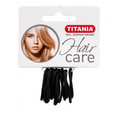 A set of clips for TITANIA hair elastic small, 12 pieces, black, 2 mm, 7800
