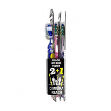 Set of the Reach toothbrushes of Dl of all family, 2+1 piece