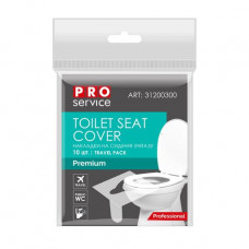 Overlays for a seat of a toilet bowl of Pro Service Premium in individual packing, 10 pieces