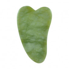 Jade scraper for facial massage of a guash of Mermade Gua Sha. Me