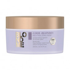 Neutralized Schwarzkopf Professional Blondme Cool Blondes Neutralizing Mask mask, for hair of cold shades blond, 200 ml