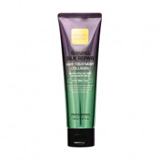 Indelible mask for hair of Farmstay Shining Silk Repair Hair Treatment Collagen with the hydrolyzed collagen and oil argon, 150 ml