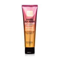 The indelible strengthening mask for hair of Farmstay Shining Silk Repair Hair Treatment Ceramide with ceramides and the hydrolyzed silk, 150 ml