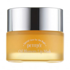 Night mask for lips of Petitfee & Koelf Oil Blossom Lip Mask with vitamin E and oil of a sea-buckthorn, 15 g