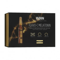 Night serum for the person Isdin Isdinceutics Flavo C Melatonin Serum Reparador De Noche, 30*2 ml