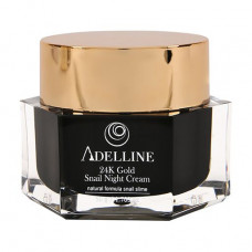 Night cream for the person Adelline 24K Gold Snail Night Cream with mutsiny snails and gold, 50 g