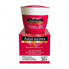 Night face and skin cream around eyes V_tex of Asian Secrets from the first wrinkles, 30+, 45 ml