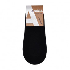 Czech socks female AmiGA terry, black, size 23-25