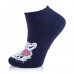 Czech socks female AmiGA terry, tiger wearing spectacles blue, size 23-25