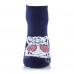 Czech socks female AmiGA terry, tiger wearing spectacles blue, size 23-25