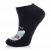 Czech socks female AmiGA terry, kototigr black, size 23-25