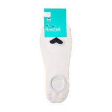Socks female AmiGA of the Czech with heart dairy rubles 23