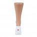 Socks female AmiGA traces with red heart white rubles 23