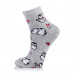 Socks female AmiGA average, penguins, gray, size 23-25