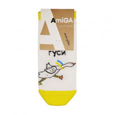 Socks female AmiGA the shortened Fighting geese, size 23-25