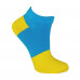 Socks the female AmiGA shortened yellow-blue size 23-25
