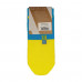 Socks the female AmiGA shortened yellow-blue size 23-25