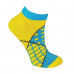 Socks female AmiGA the shortened Patchwork, size 23-25