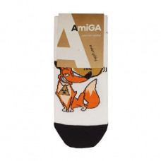 Socks female AmiGA the shortened Red wood, size 23-25