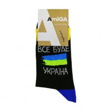 Socks female AmiGA, high, All Ukra§na quarrystone, size 23-25