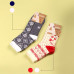 Socks female AmiGA classical, terry, blue with the white drawing, size 23-25